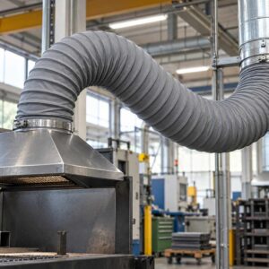 Tubo flessibile di aspirazione in un’officina industriale