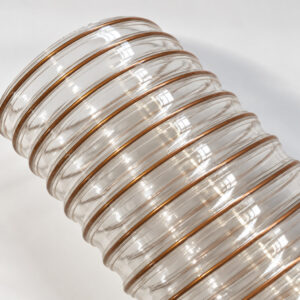 Tubo flessibile trasparente con spirale in rame