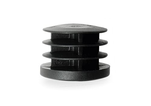 Tappo alettato rotondo in PE Tappo alettato rotondo nero per inserimento interno in tubi circolari
